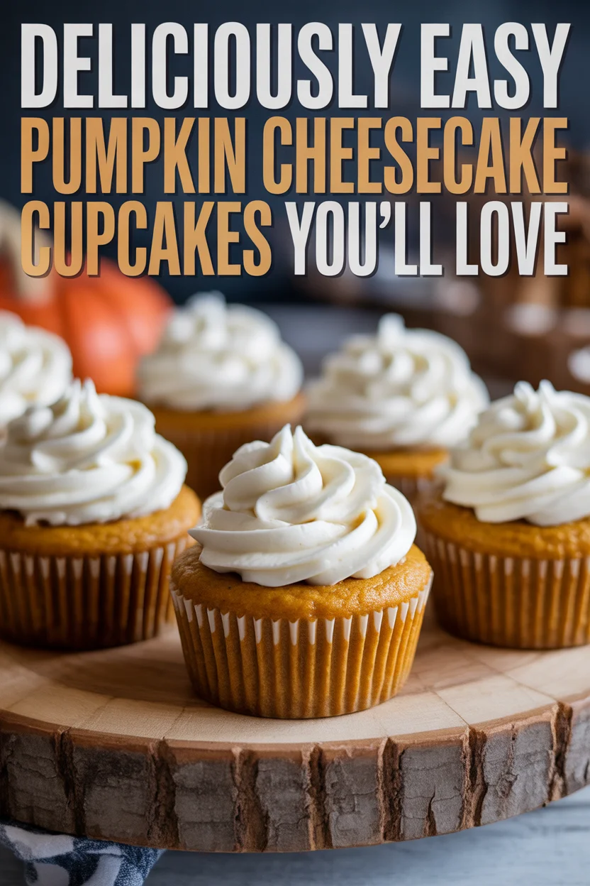 Pumpkin Cheesecake Cupcakes