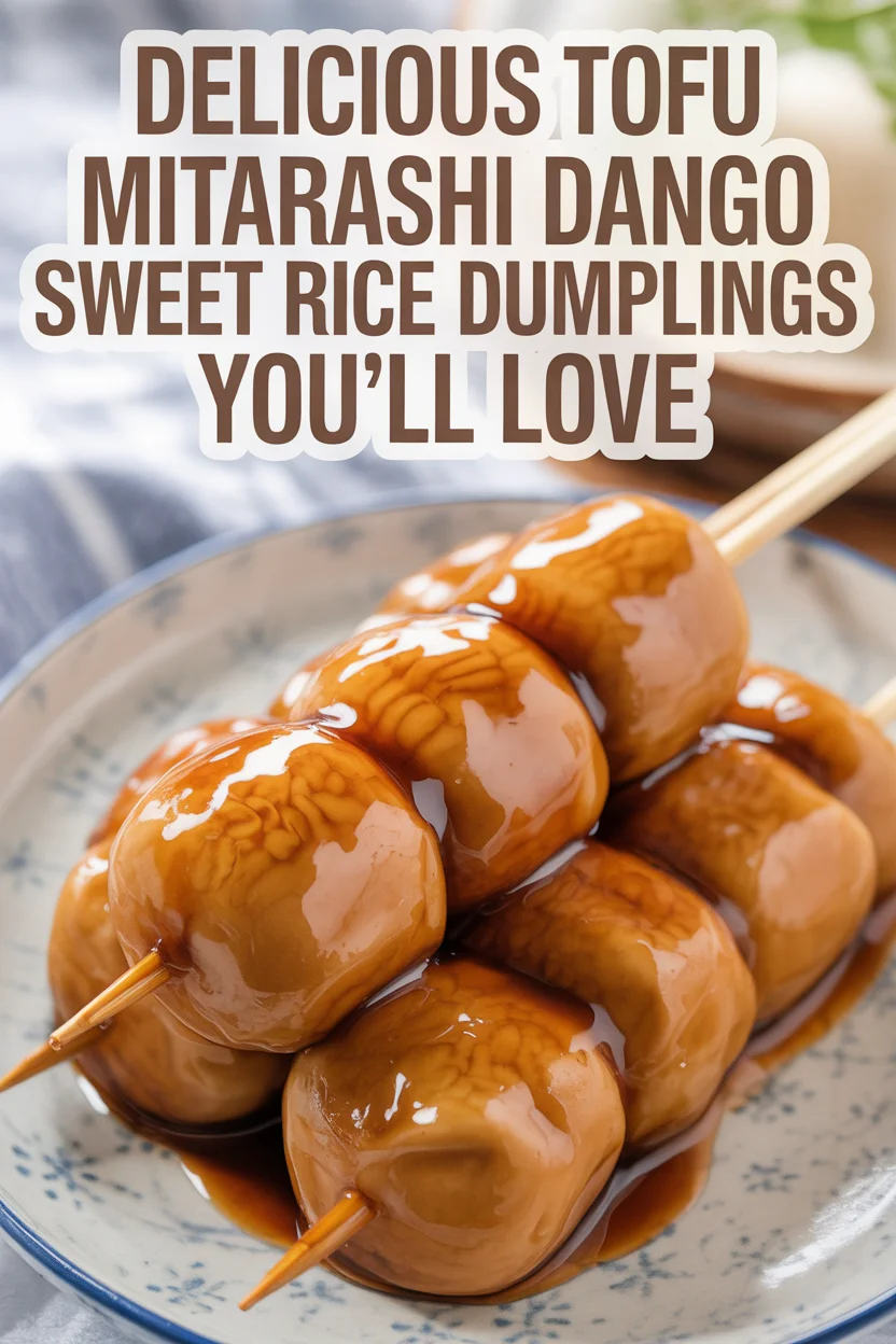Delicious Tofu Mitarashi Dango Sweet Rice Dumplings You’ll Love