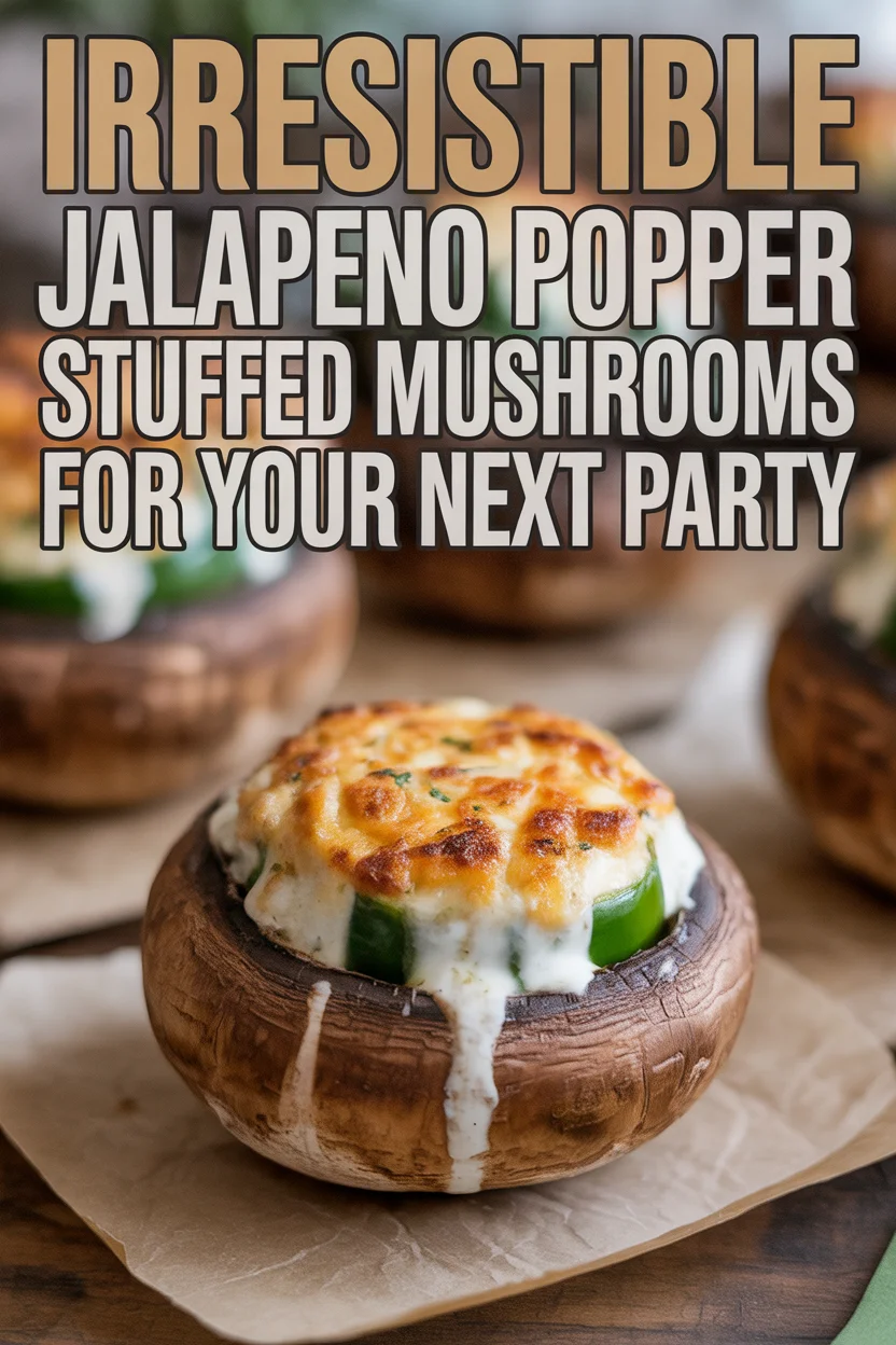 Irresistible Jalapeno Popper Stuffed Mushrooms for Your Next Party
