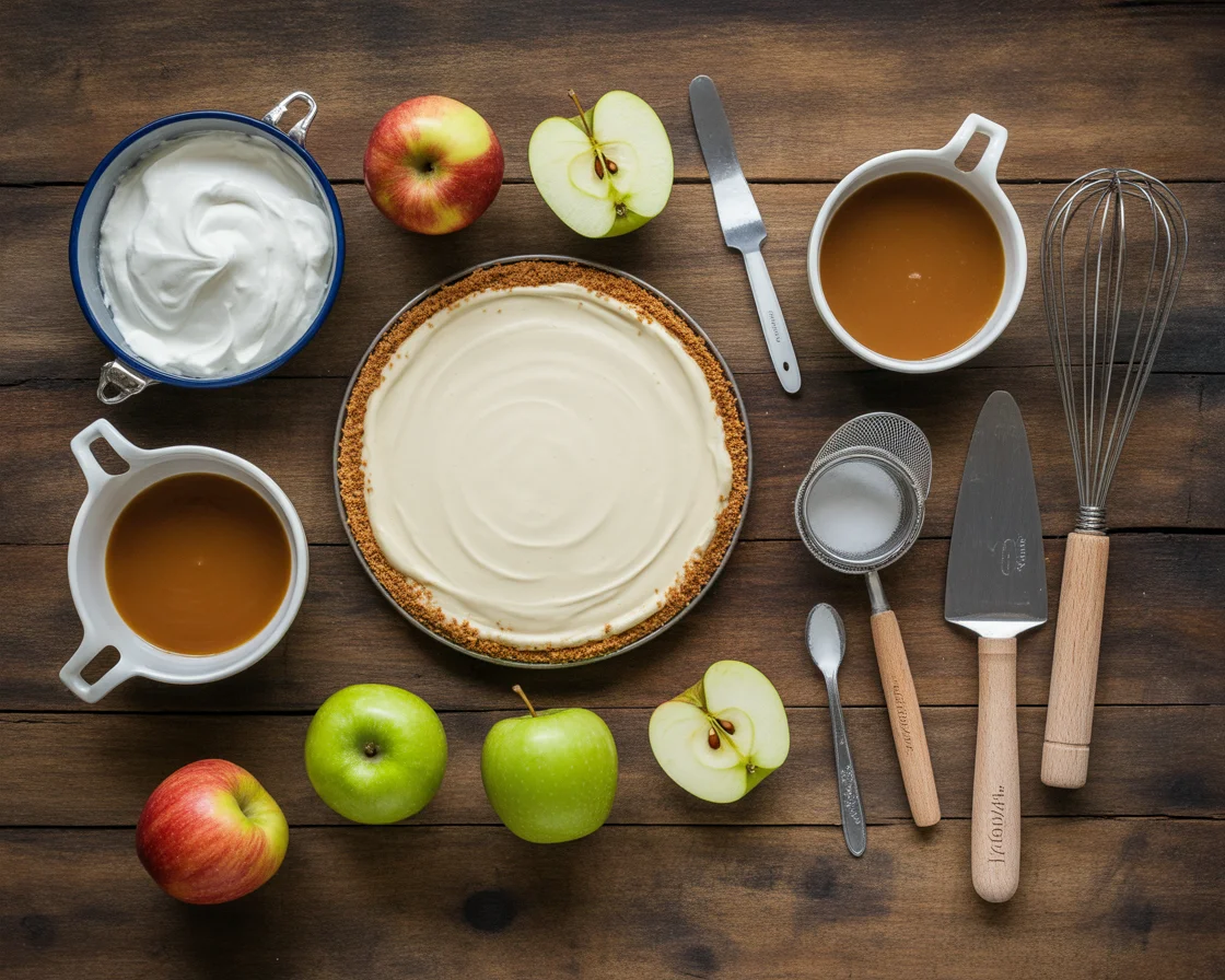 Salted Caramel Apple Pie Cheesecake