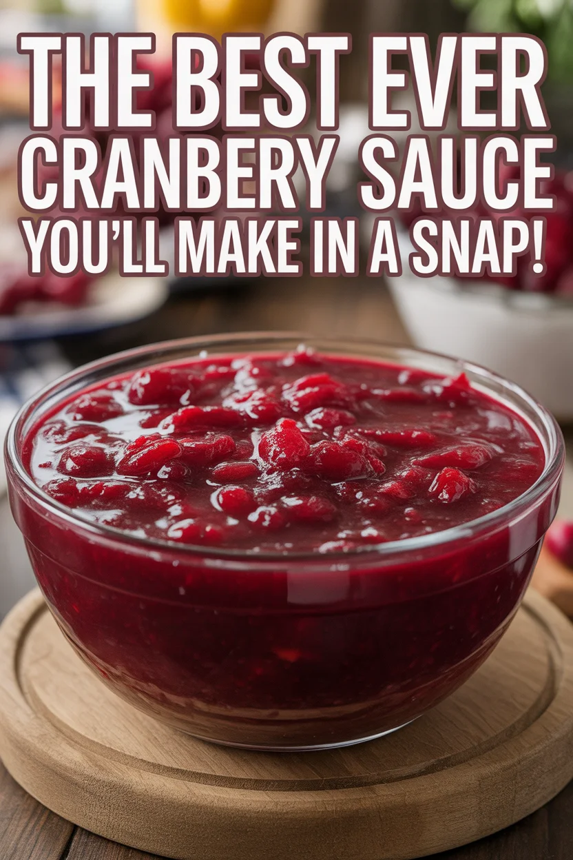The Best Ever Cranberry Sauce You'll Make in a Snap!