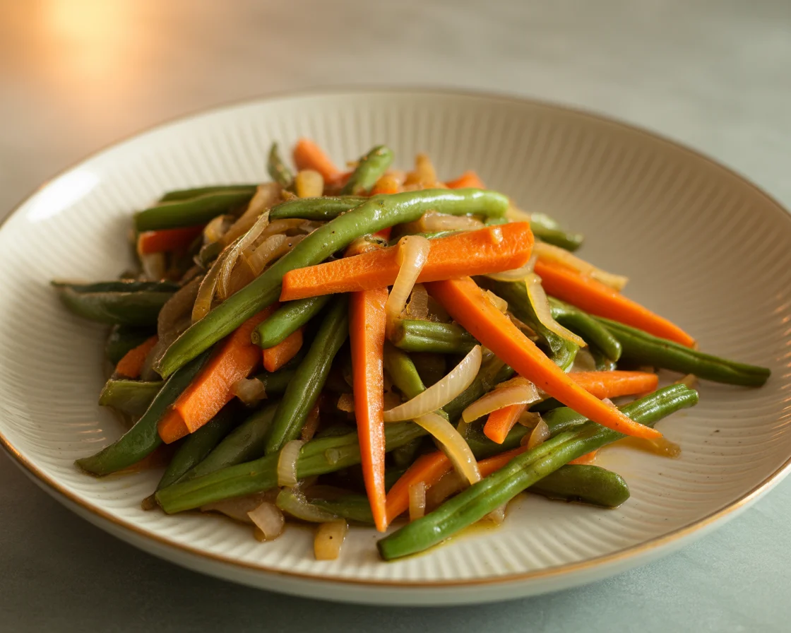 Roasted Carrots and Green Beans