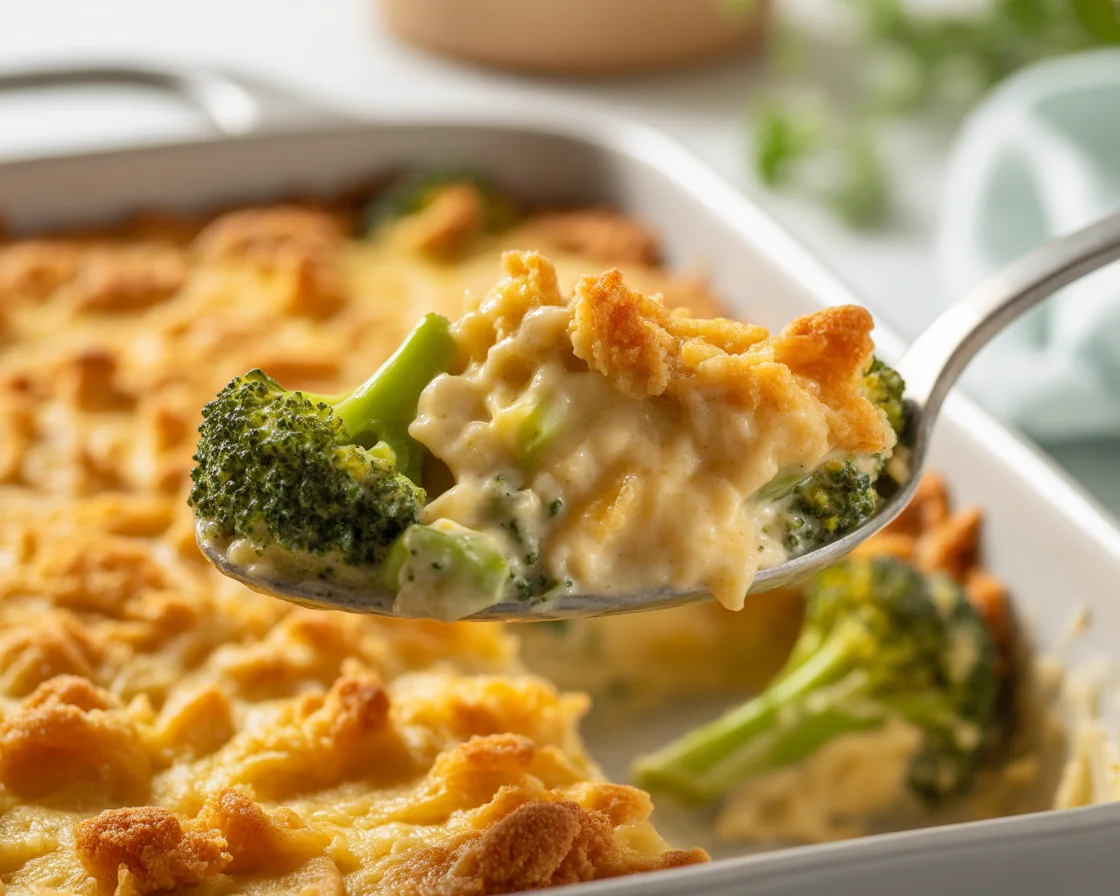 Deliciously Easy Broccoli Cheese Casserole with Ritz Crackers