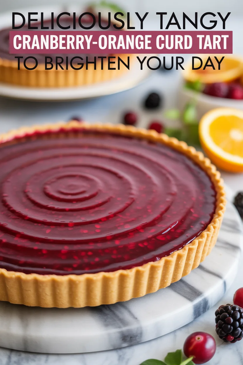 Cranberry-Orange Curd Tart