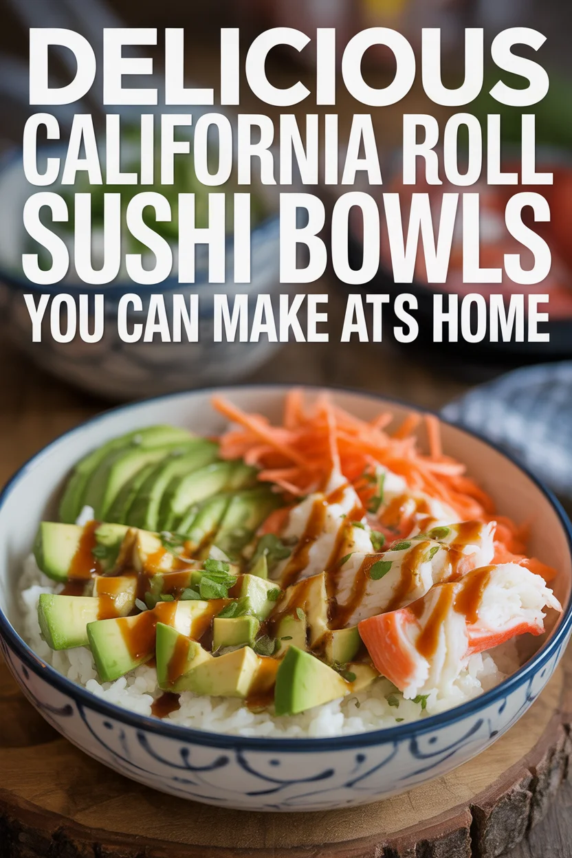 California Roll Sushi Bowls