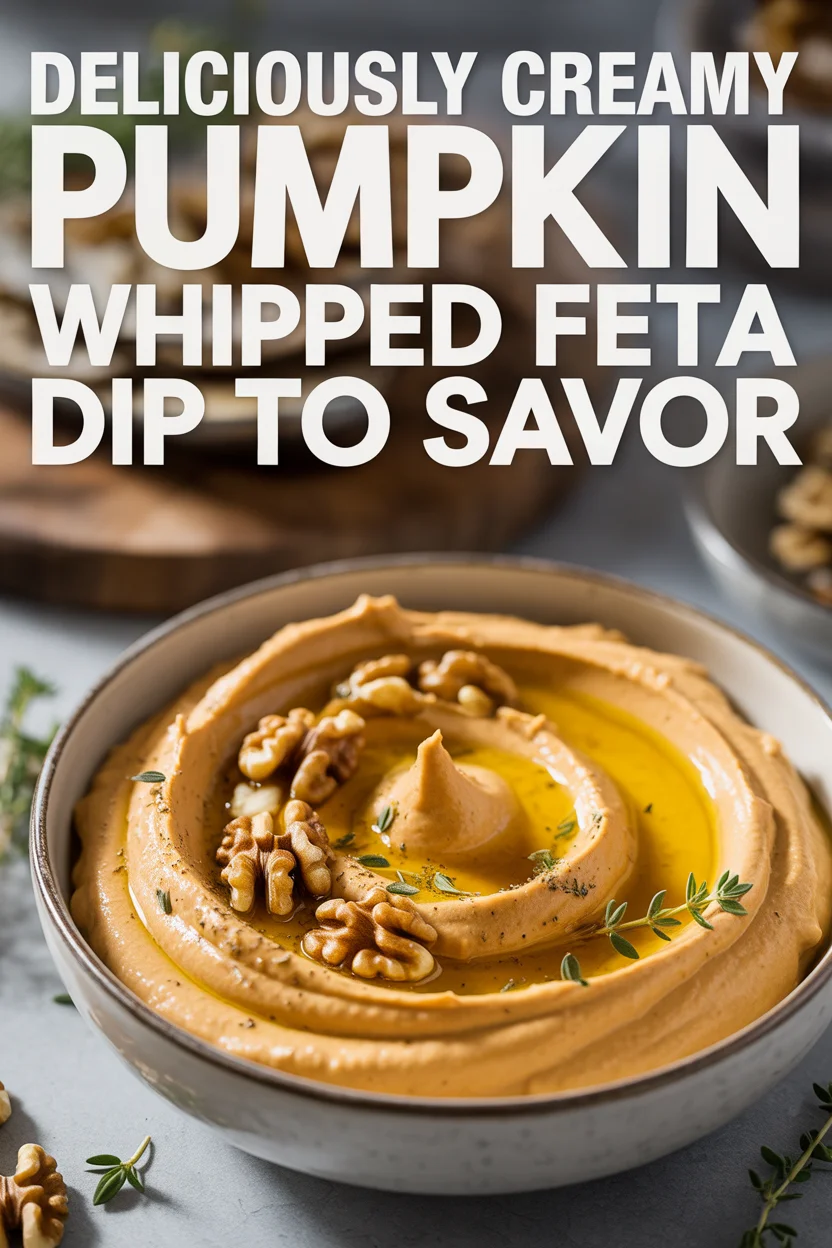 Deliciously Creamy Pumpkin Whipped Feta Dip to Savor