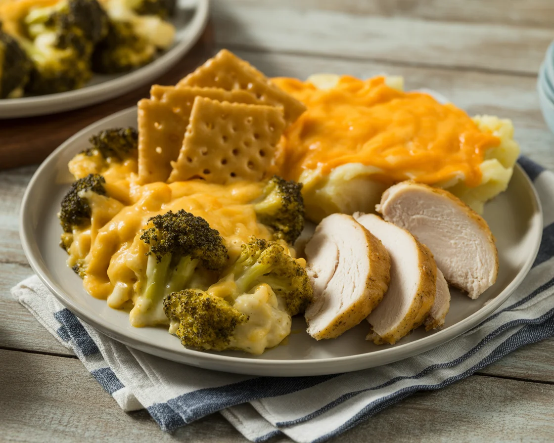 Comforting Broccoli Cheese Casserole with Ritz Cracker Topping