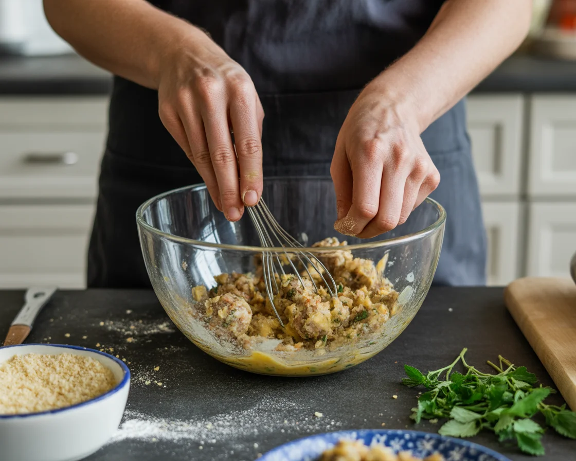 Stuffing Sausage Balls