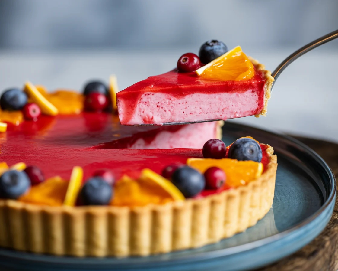 Cranberry-Orange Curd Tart