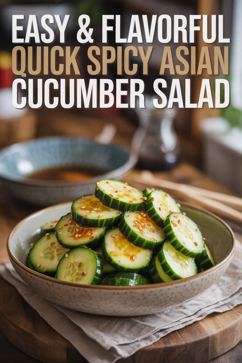 Easy & Flavorful Quick Spicy Asian Cucumber Salad