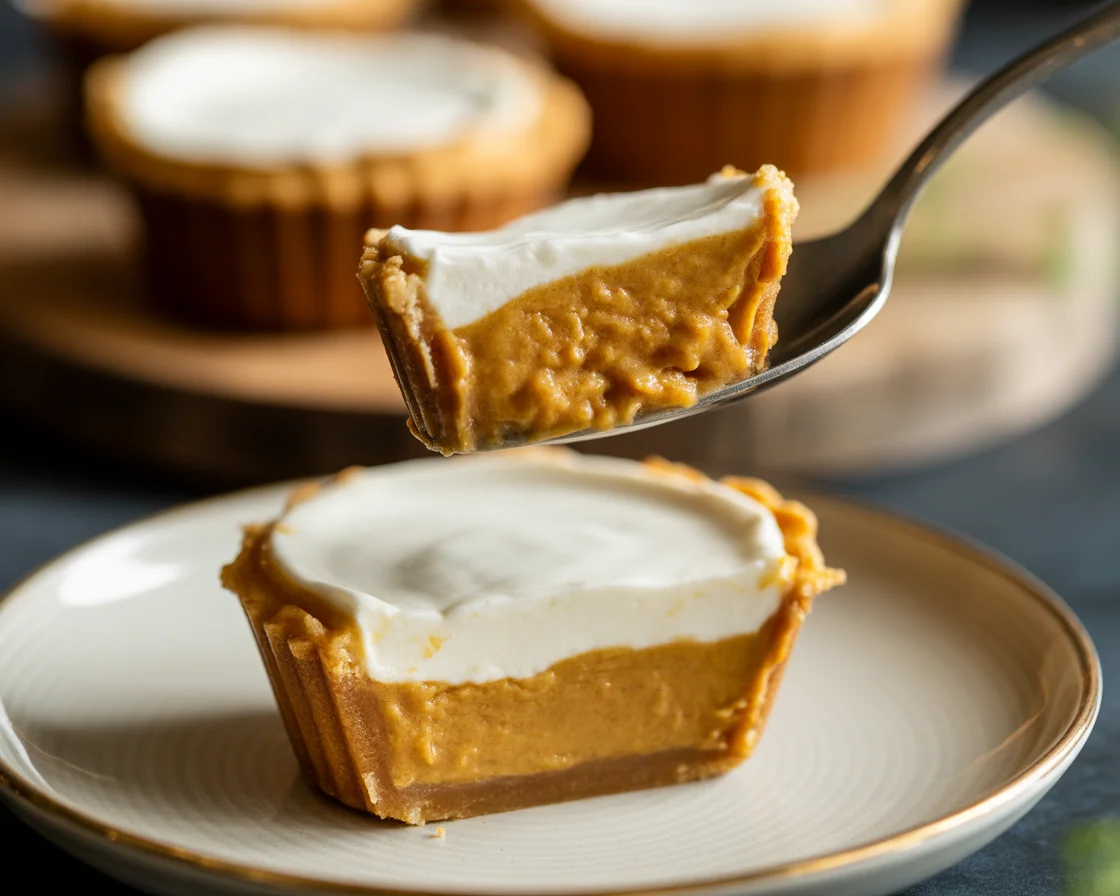 Mini Pumpkin Pie Cups (Gluten Free, Vegan)