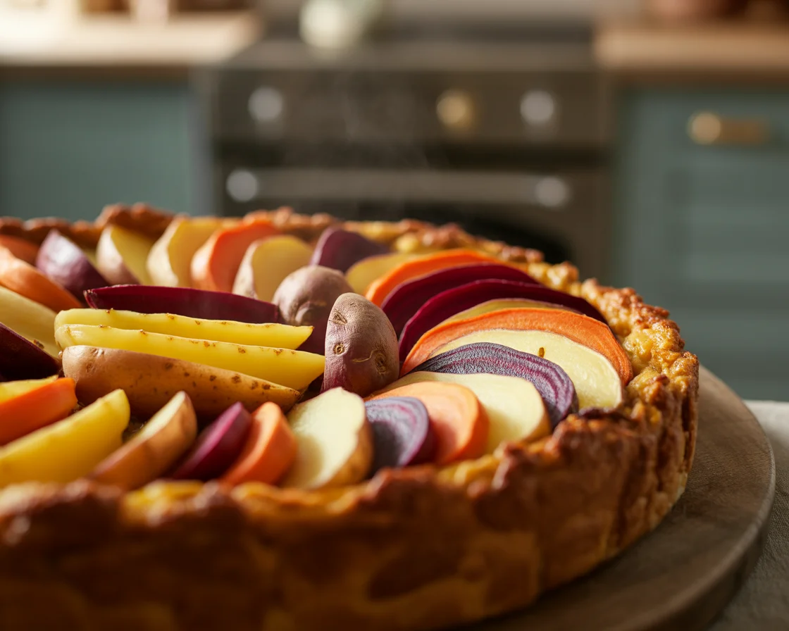 Deliciously Cheesy Root Vegetable Gratin You’ll Crave