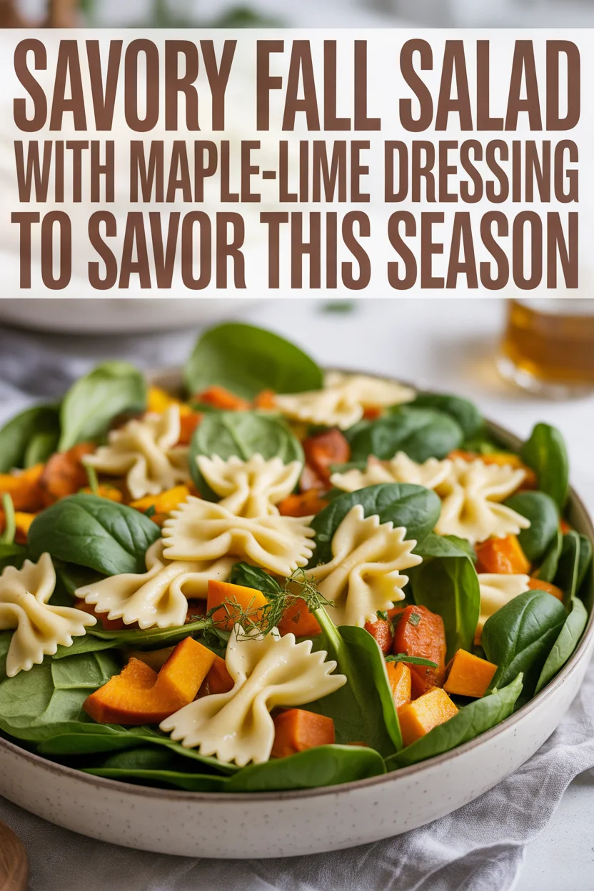 Savory Fall Salad with Maple-Lime Dressing to Savor This Season