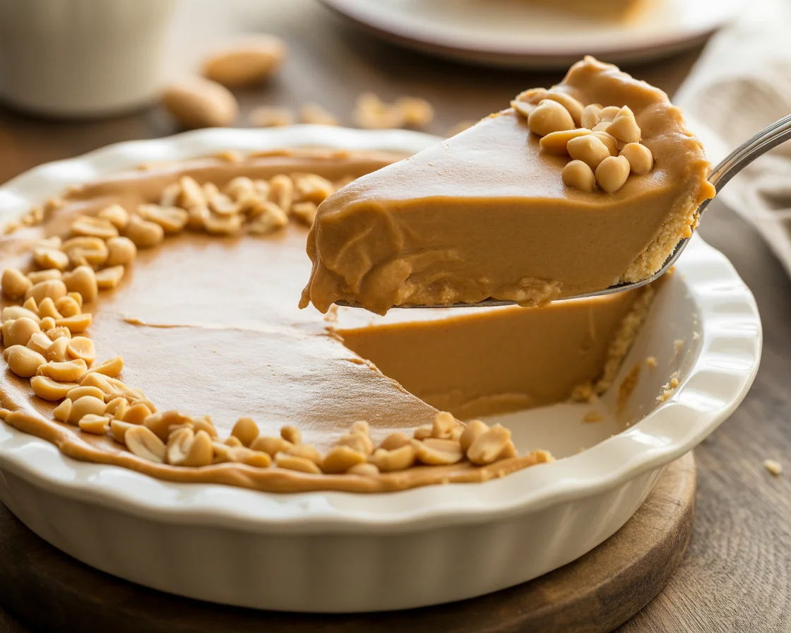 Irresistible No Bake Peanut Butter Pie with Graham Cracker Crust!