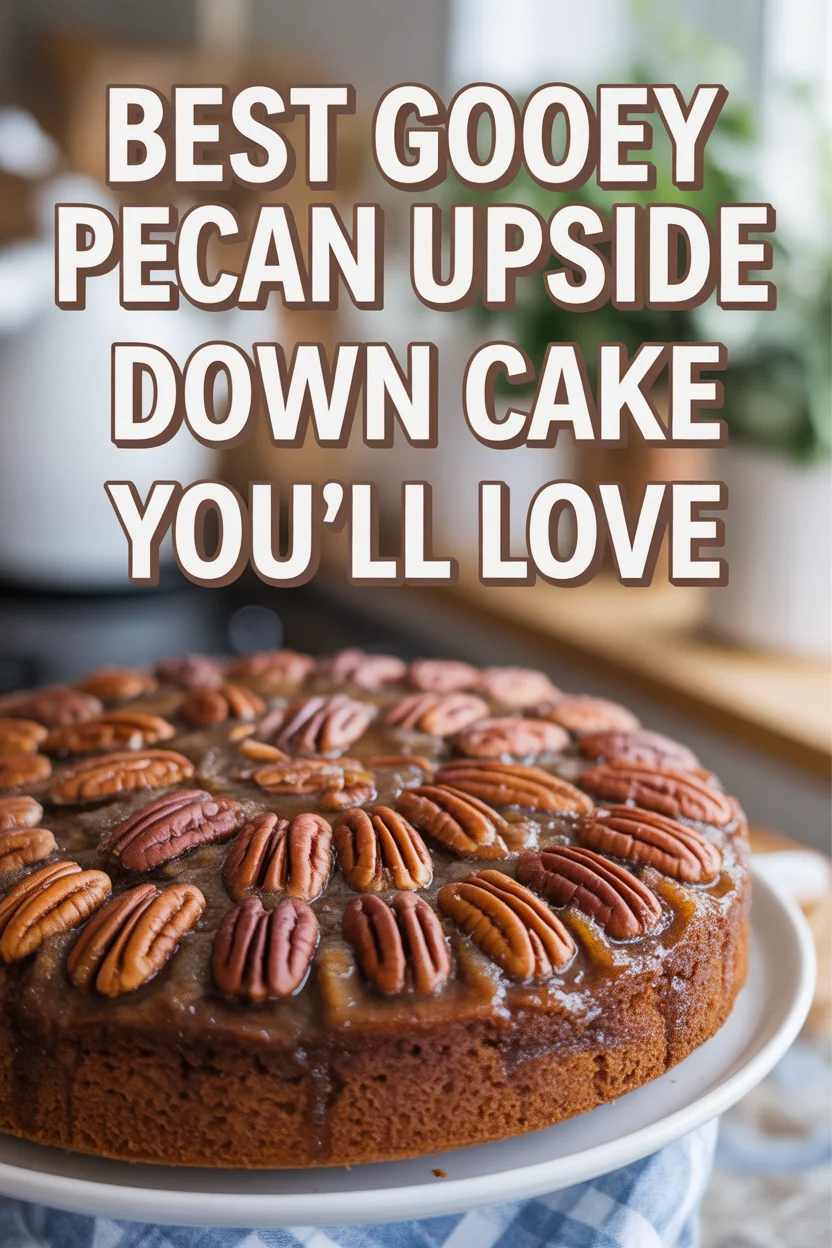 Best Gooey Pecan Upside Down Cake You'll Love