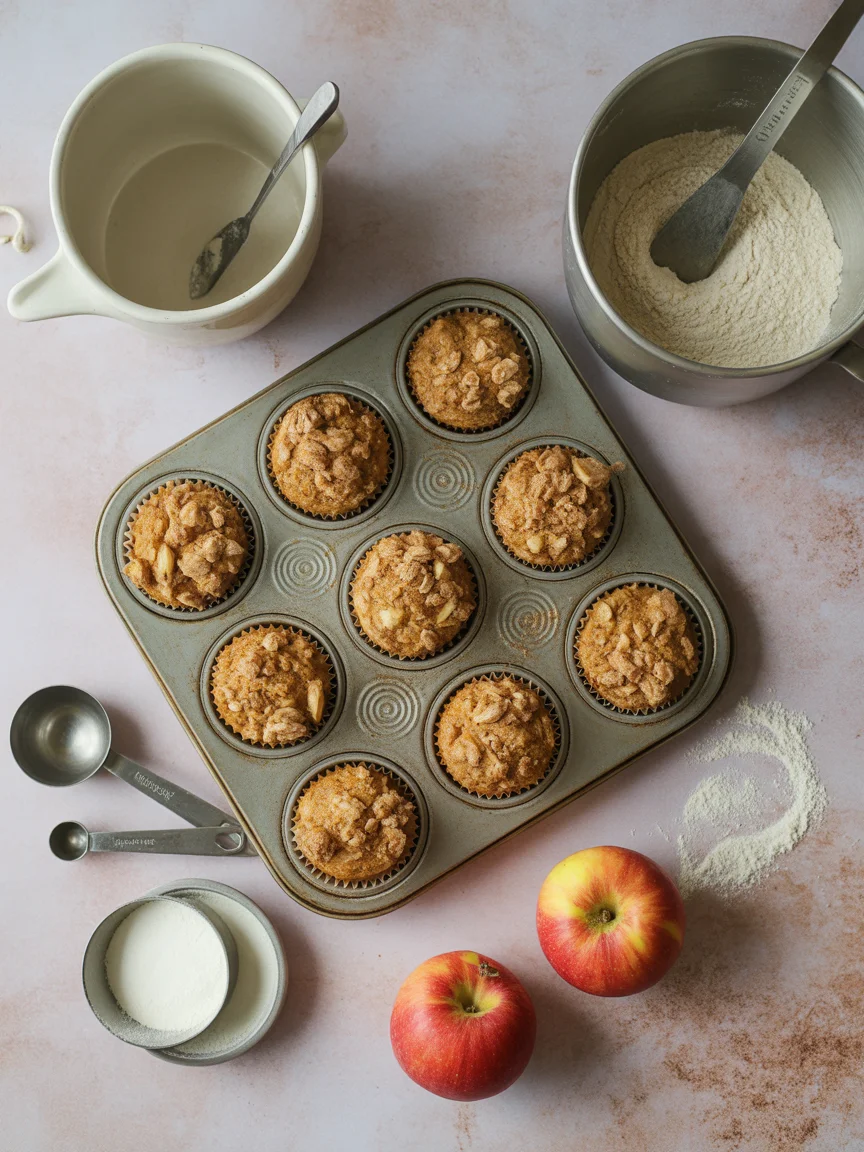 Apple Pumpkin Streusel Muffins