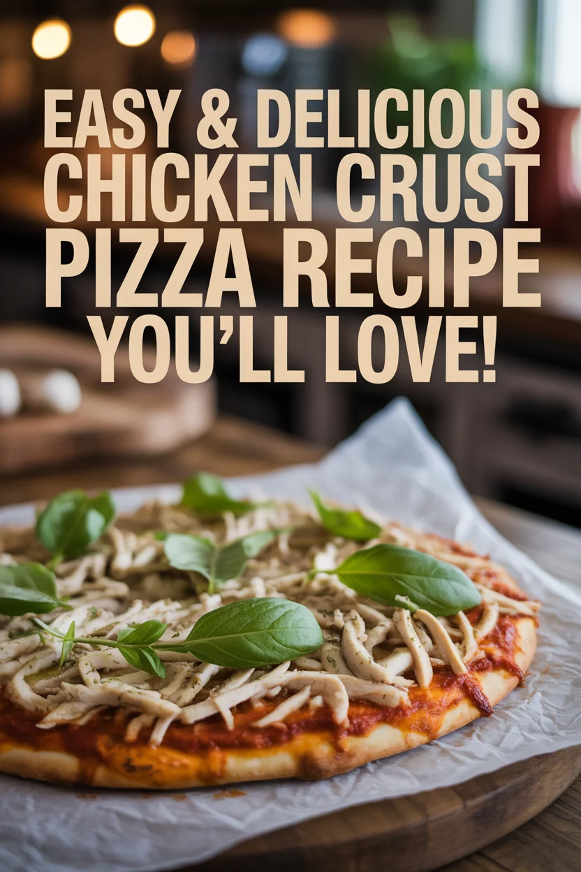 Easy & Delicious Chicken Crust Pizza Recipe You’ll Love!