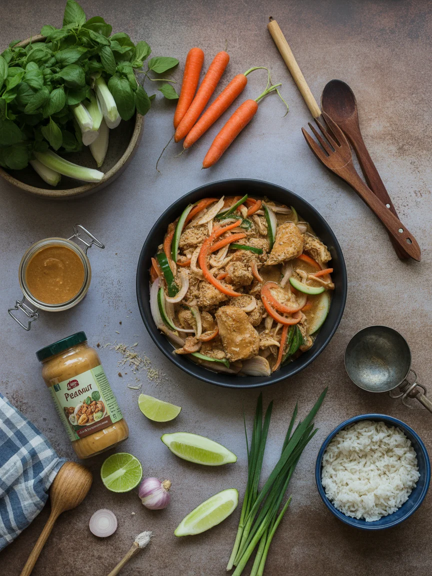Savory Thai Peanut Chicken: A Quick and Tasty Dinner Delight