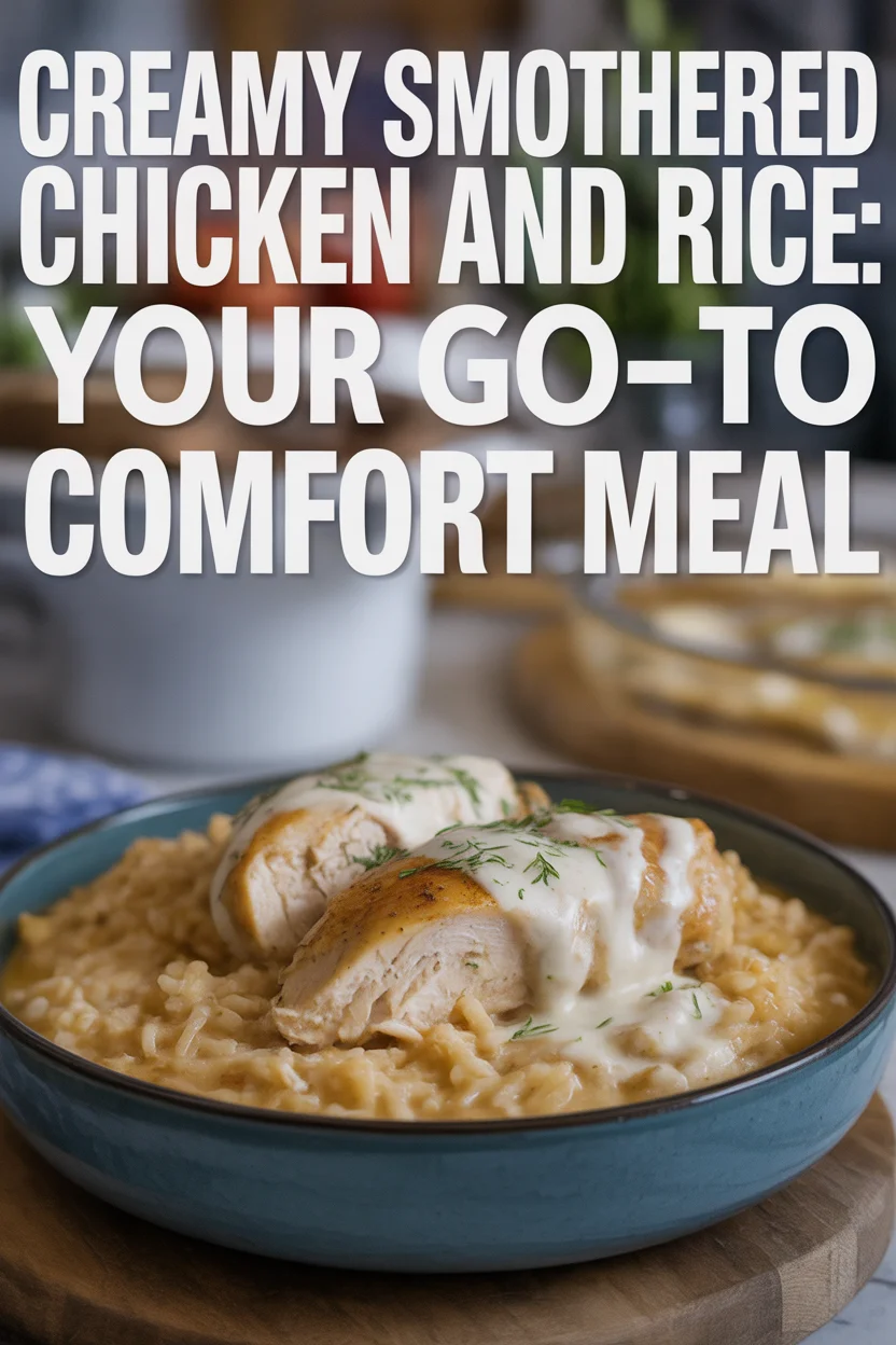 Creamy Smothered Chicken and Rice - Ultimate Comfort Meal