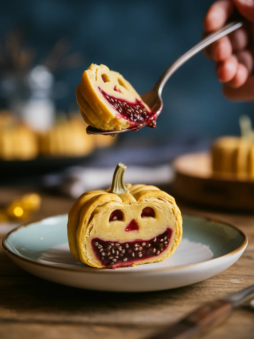 Halloween Pies With Berry Chia Jam