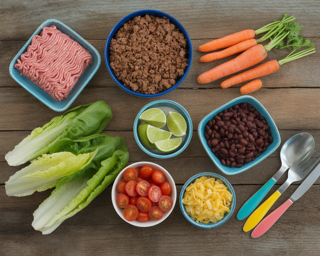 Ingredients for Dorito Taco Salad