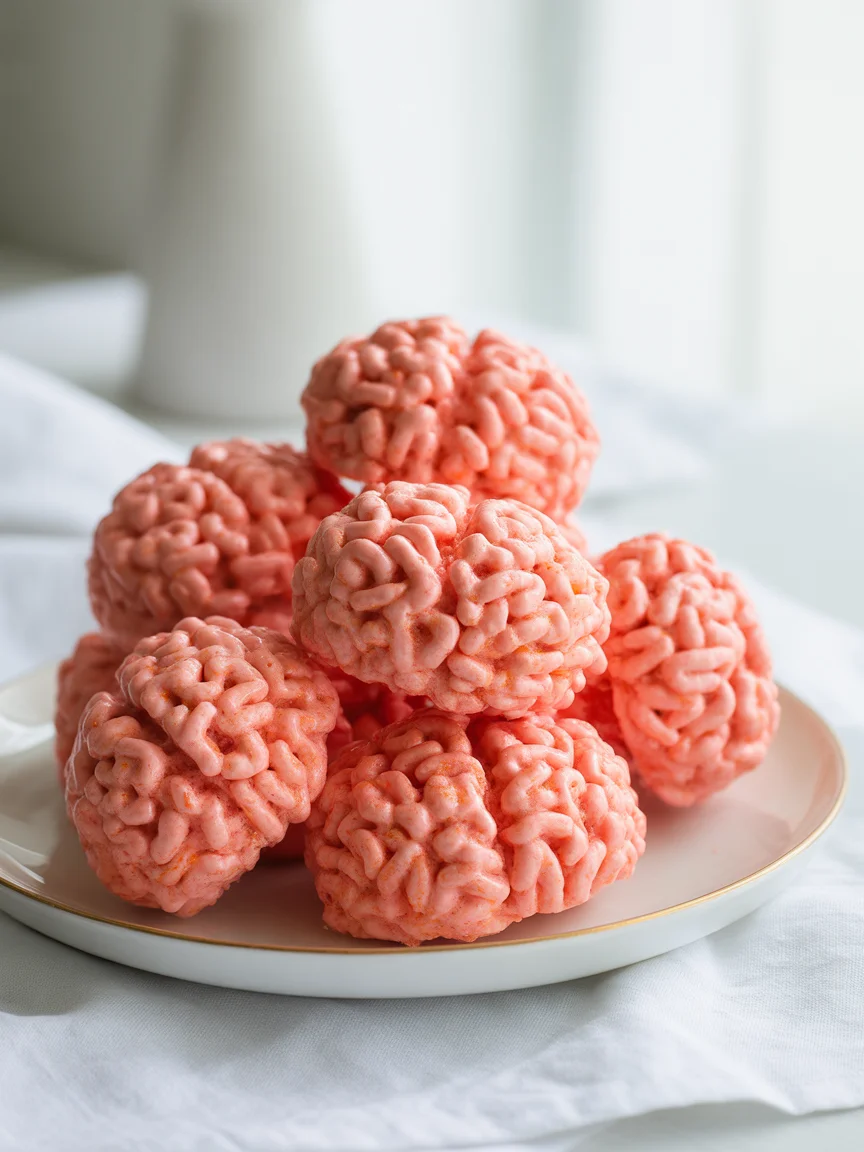Marshmallow Rice Krispies (Bubbles) Halloween Brains