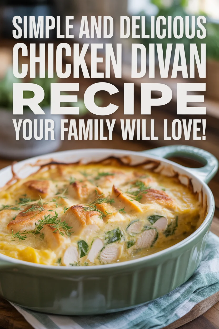 Simple and Delicious Chicken Divan Recipe Your Family Will Love!