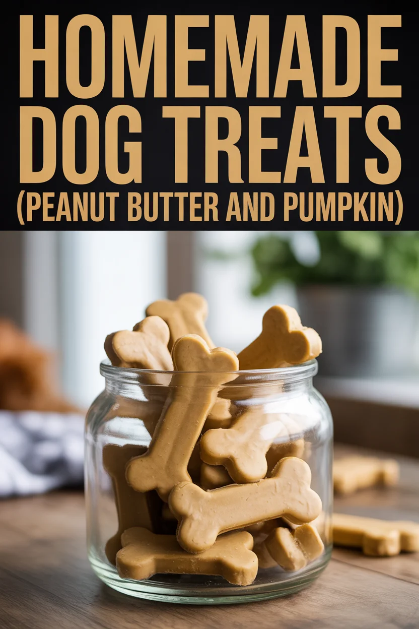 Homemade Dog Treats (Peanut Butter and Pumpkin)