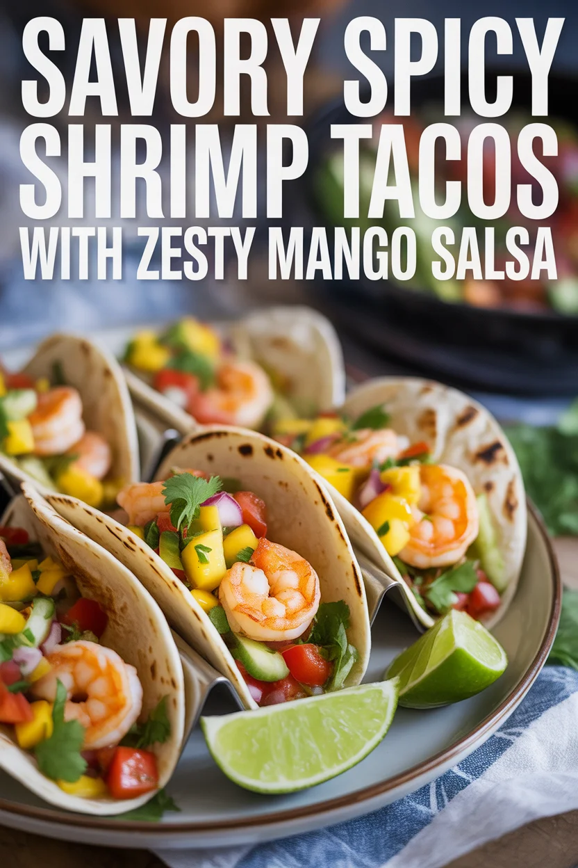 Savory Spicy Shrimp Tacos with Zesty Mango Salsa