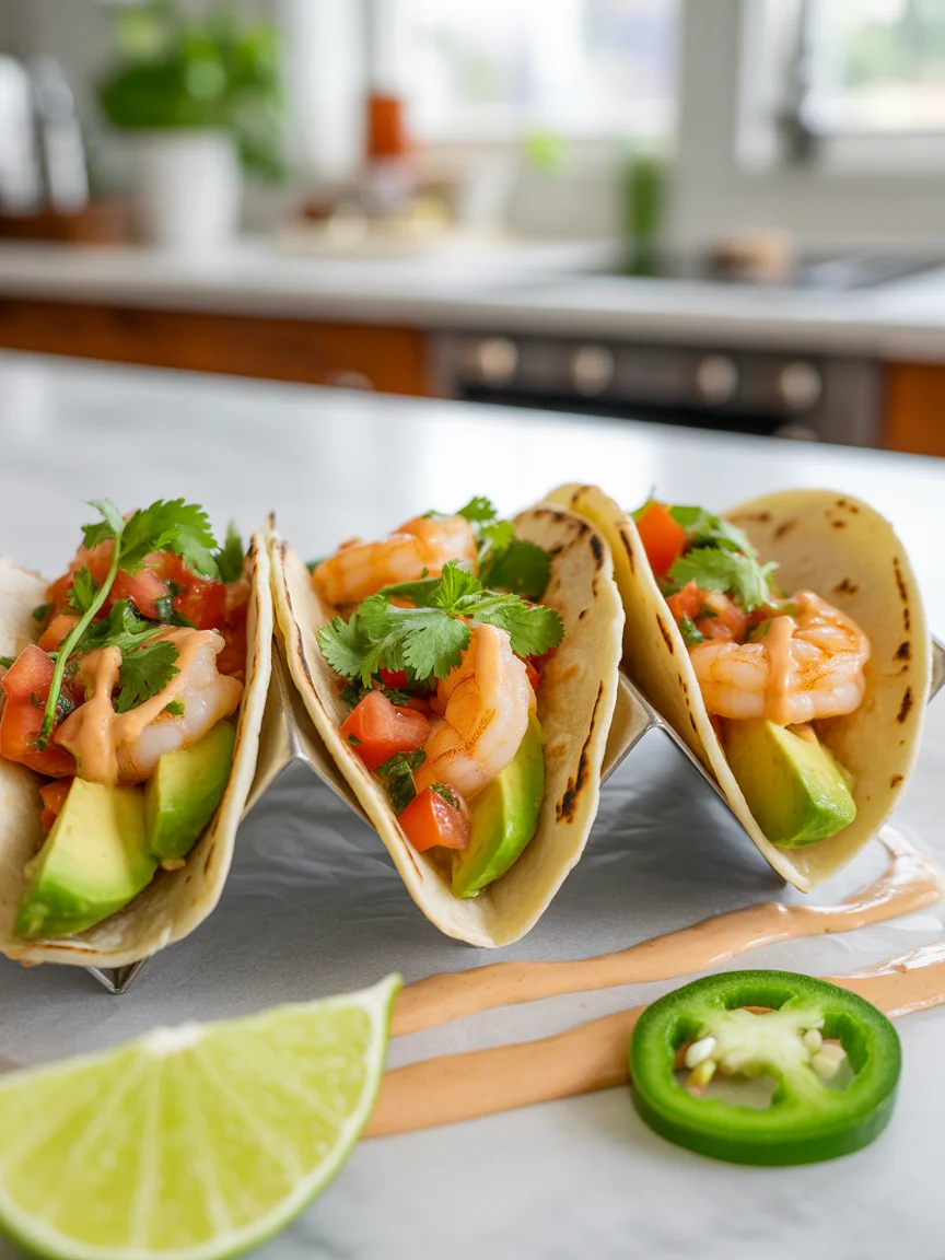 Savory Spicy Shrimp Tacos with Zesty Mango Salsa