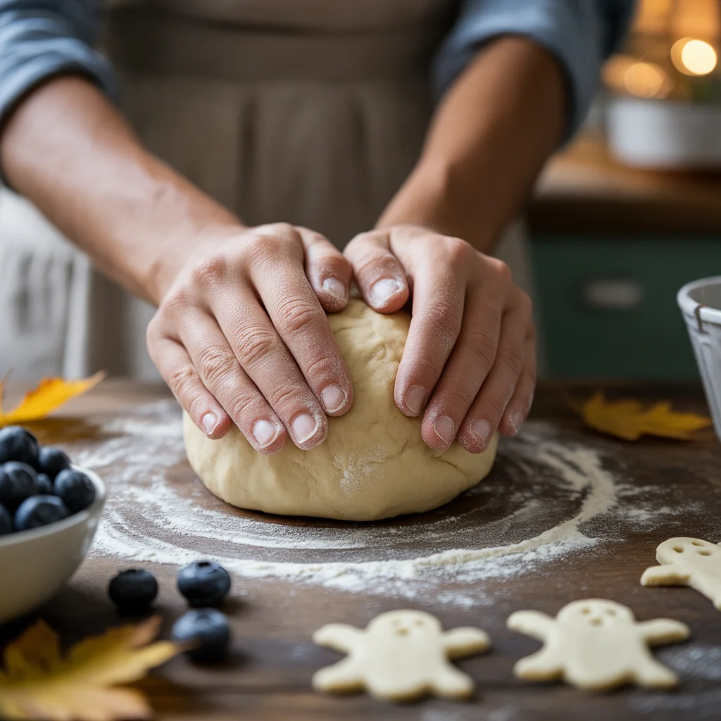 Vegan Blueberry Ghost Hand Pies