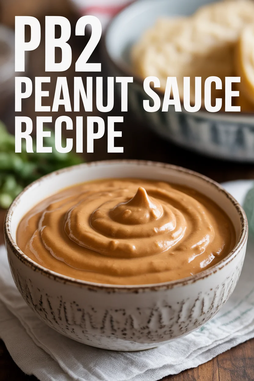 PB2 Peanut Sauce Recipe