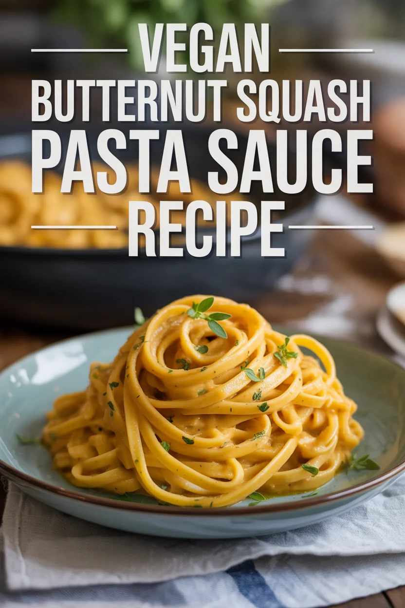 Vegan Butternut Squash Pasta Sauce Recipe