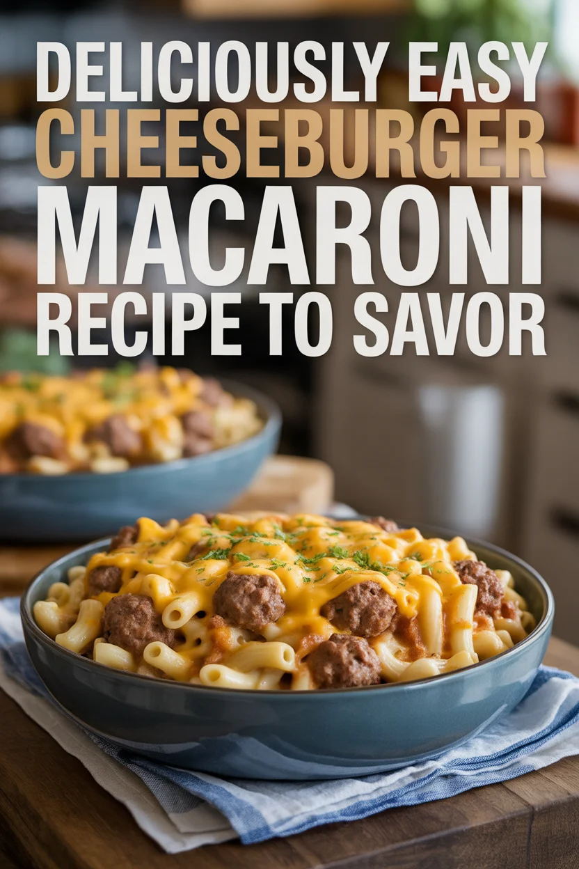 Deliciously Easy Cheeseburger Macaroni Recipe to Savor