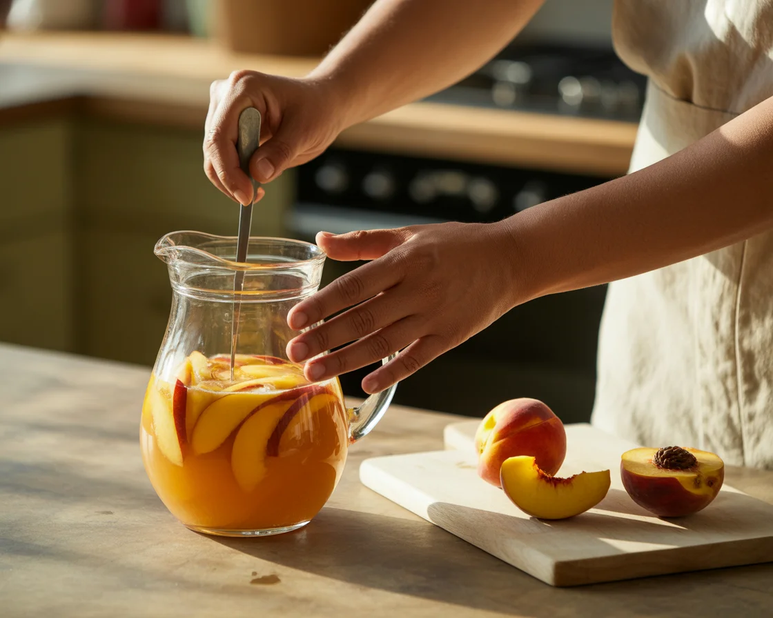 Refreshing Southern Peach Tea Cocktail for a Sunny Day