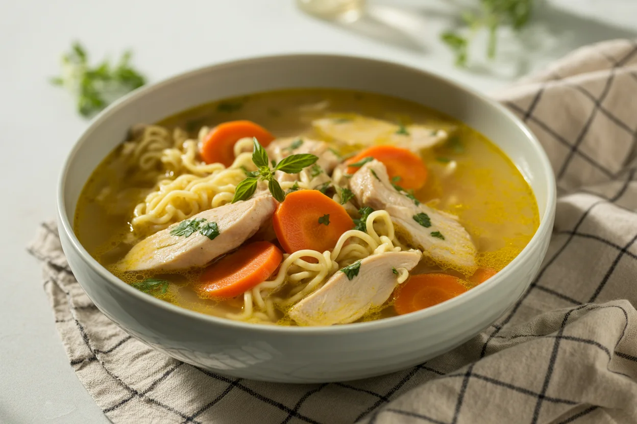 Chicken Noodle Soup With Rotisserie