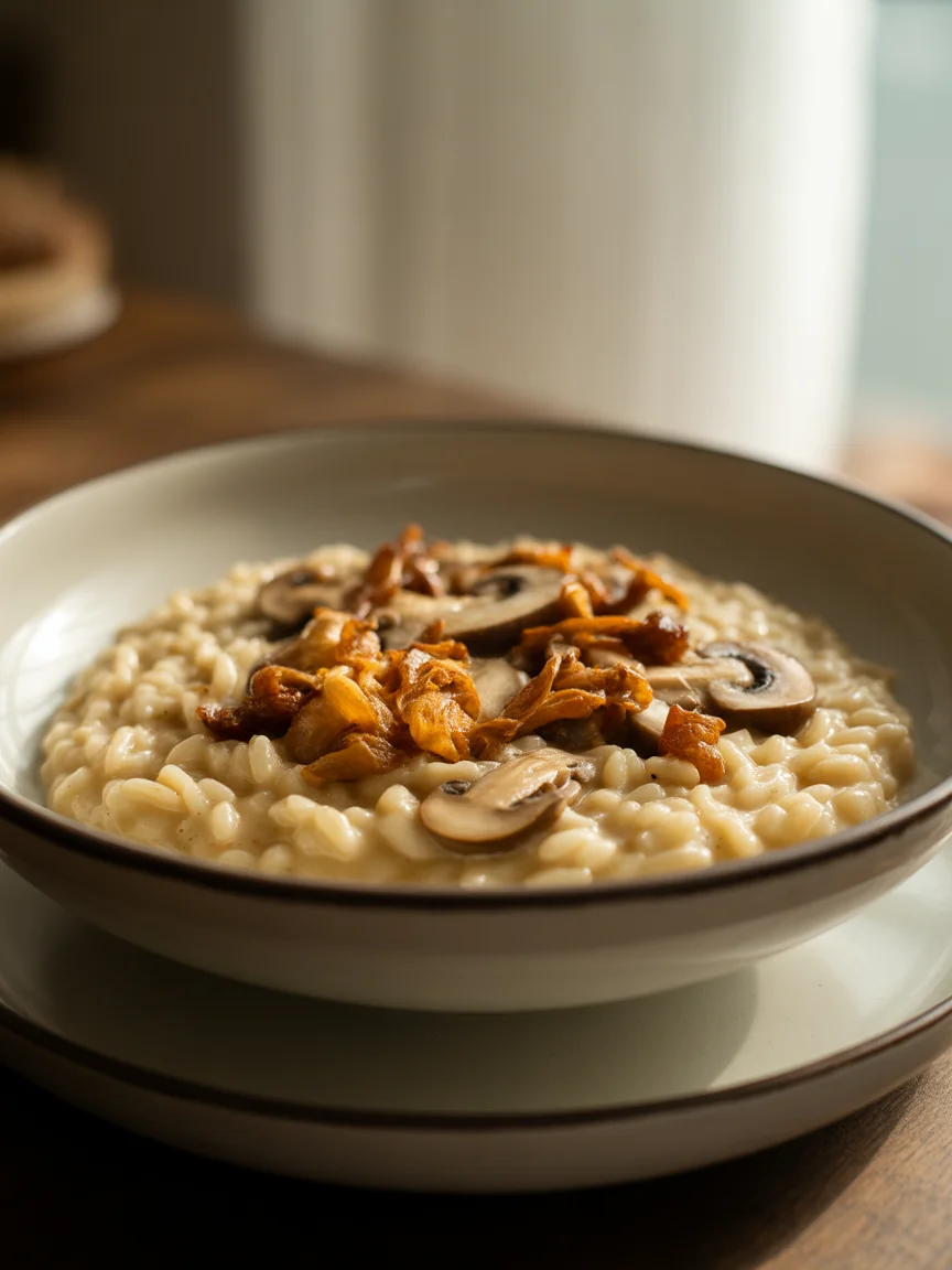 Recette risotto champignon : un délice crémeux à découvrir !