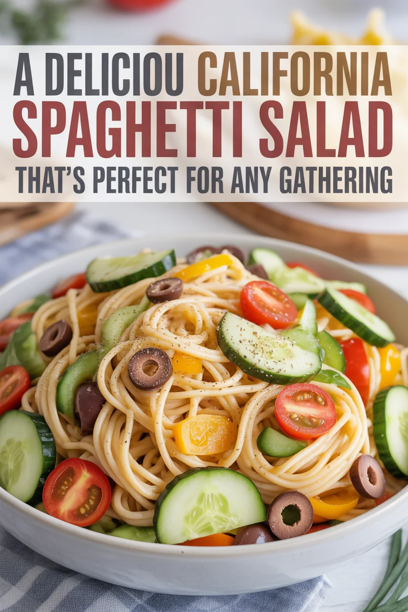 A Delicious California Spaghetti Salad That's Perfect for Any Gathering
