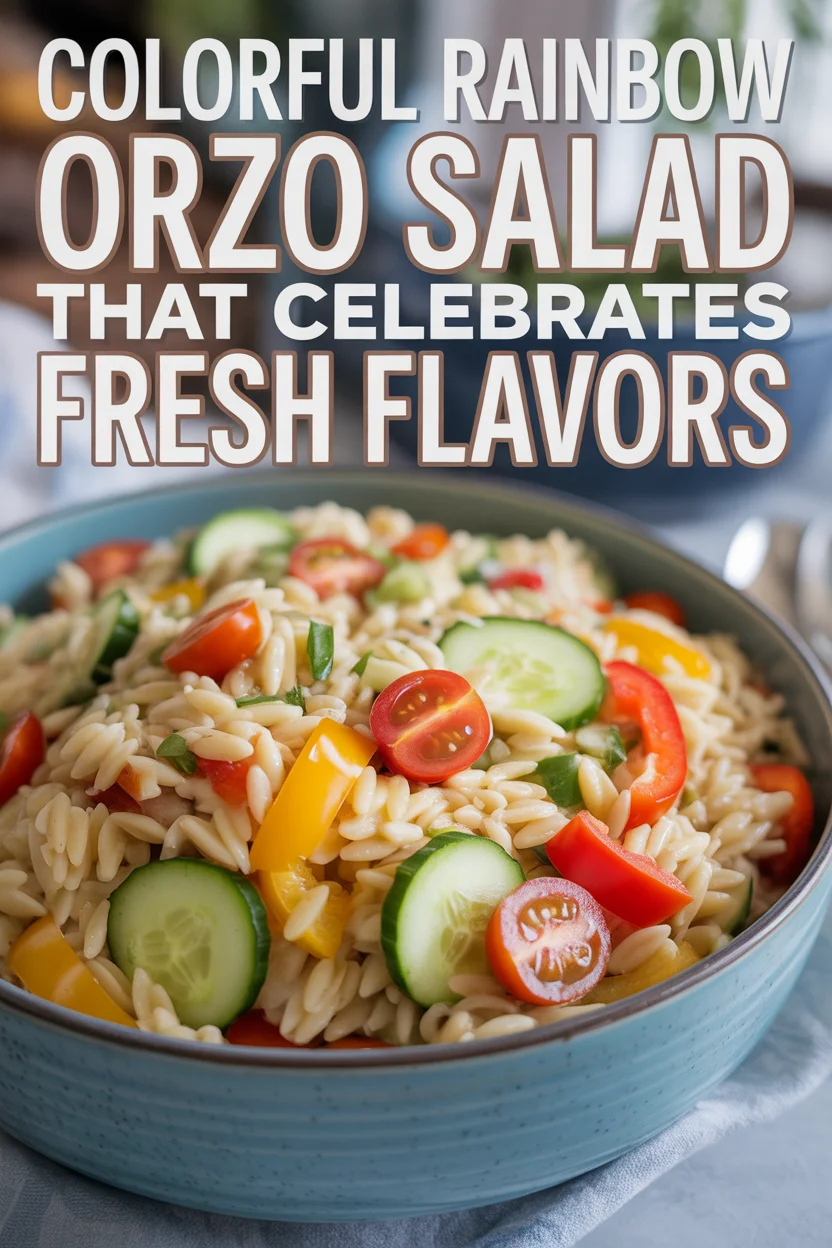 Rainbow Orzo Salad