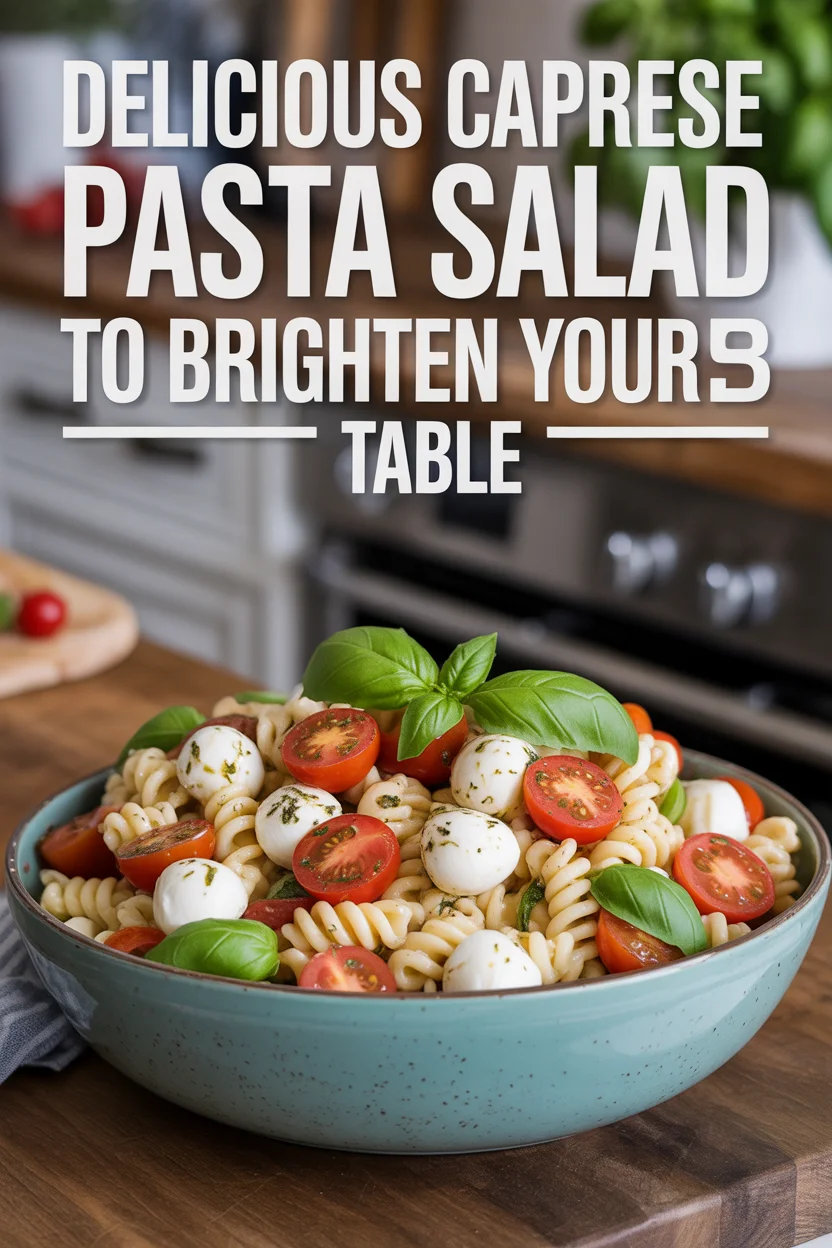 Delicious Caprese Pasta Salad to Brighten Your Table
