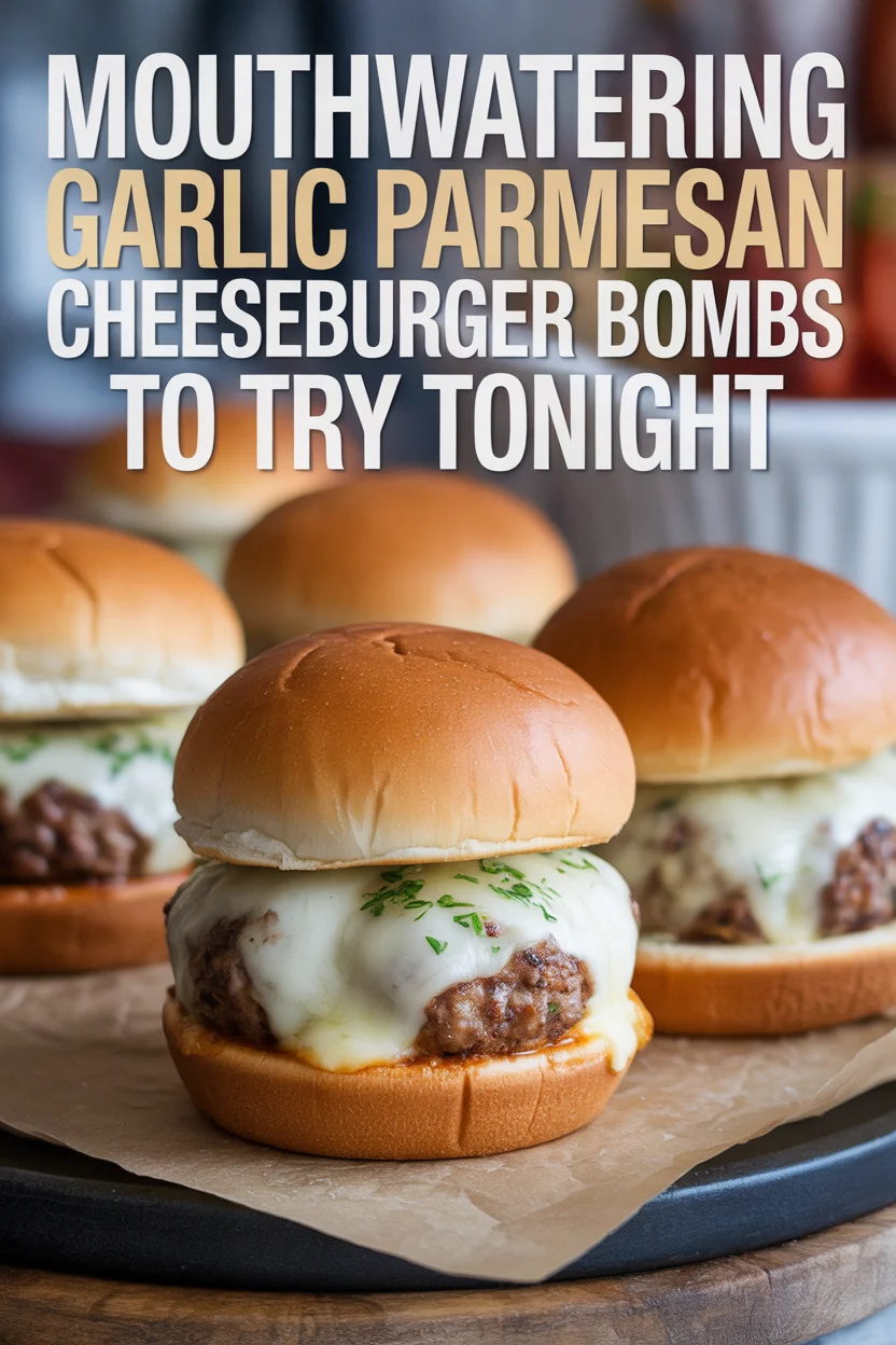 Mouthwatering Garlic Parmesan Cheeseburger Bombs to Try Tonight