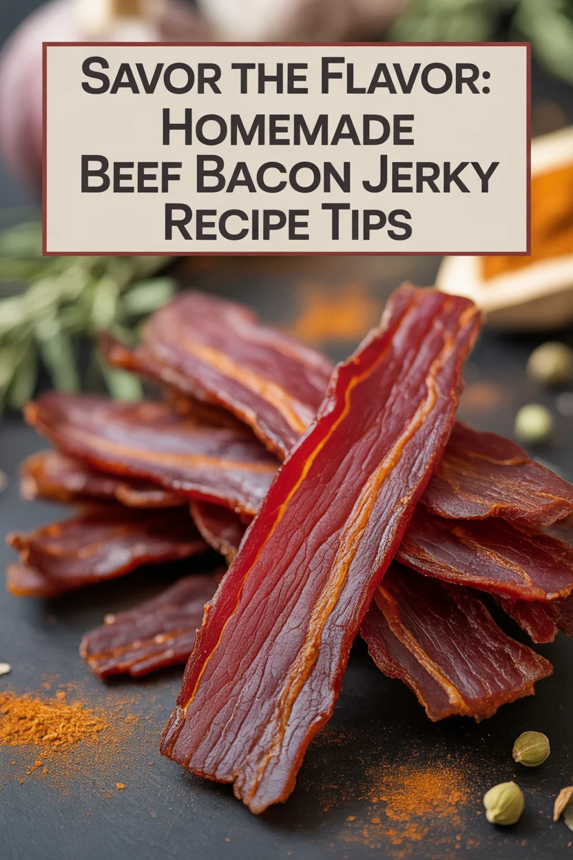 Savor the Flavor: Homemade Beef Bacon Jerky Recipe Tips