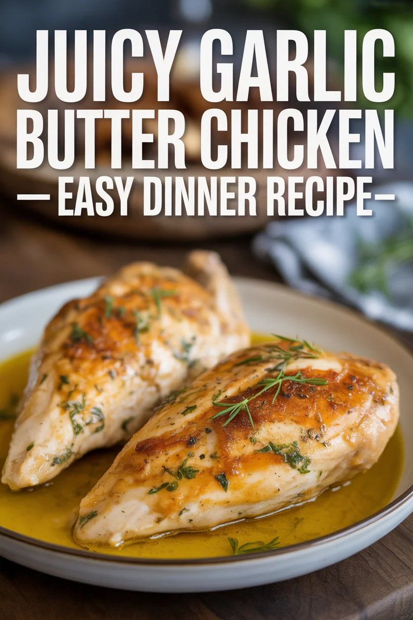 Juicy Garlic Butter Chicken – Easy Dinner Recipe