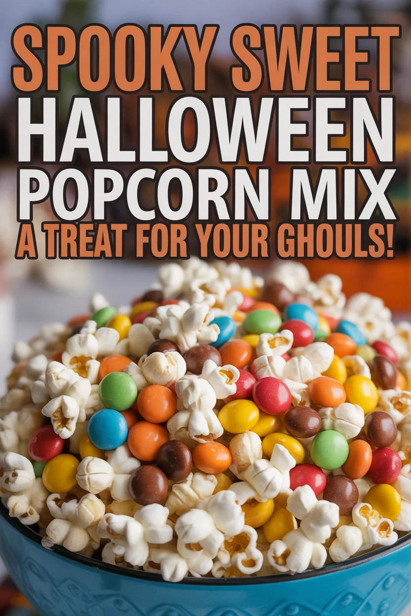 Spooky Sweet Halloween Popcorn Mix