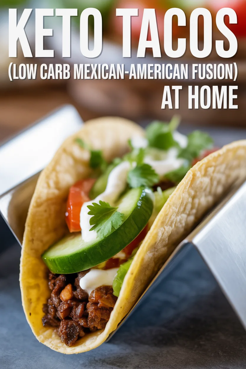 Keto Tacos (Low Carb Mexican-American Fusion)