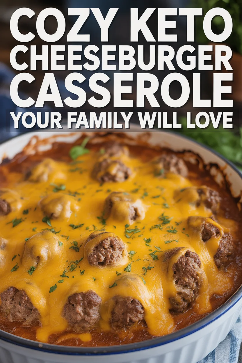 Keto Cheeseburger Casserole