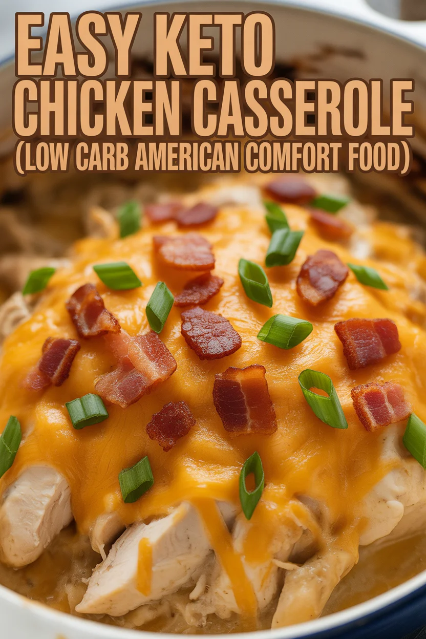 Easy Keto Chicken Casserole (Low Carb American Comfort Food)