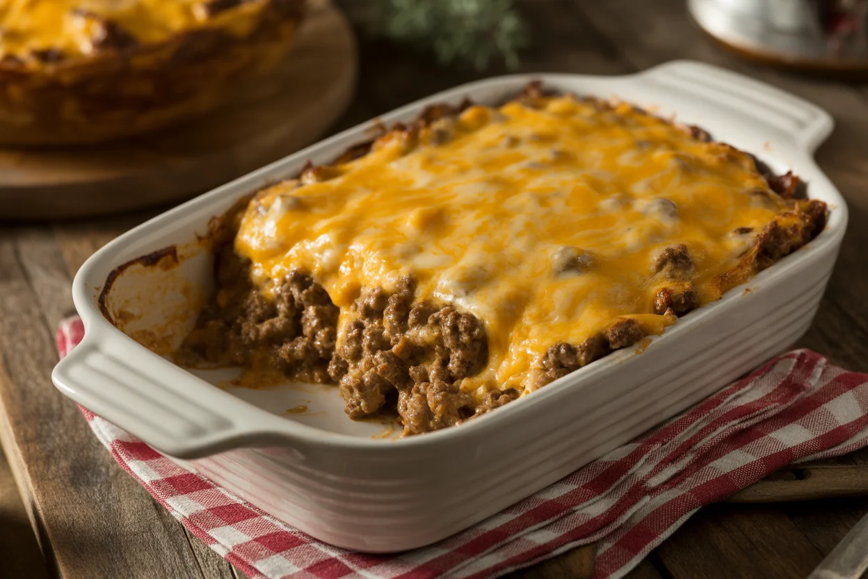 Keto Cheeseburger Casserole
