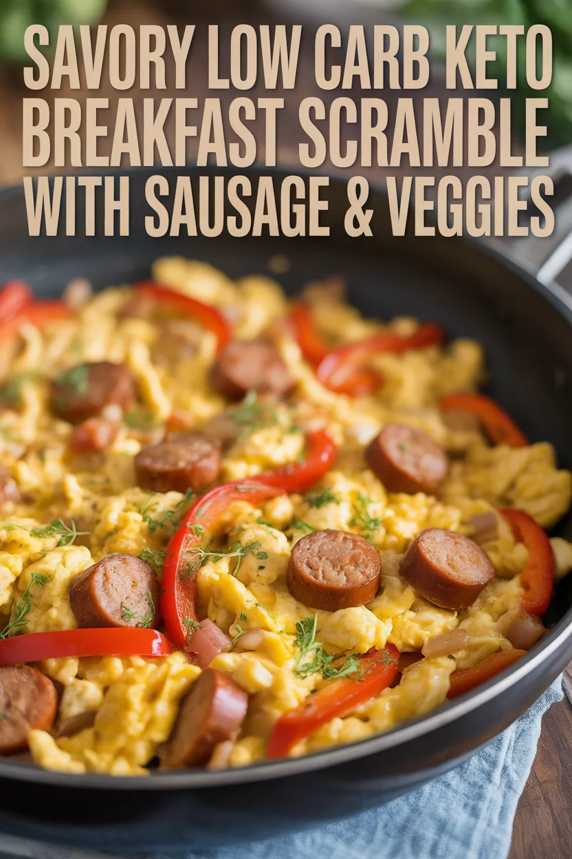 Low Carb Keto Breakfast Scramble