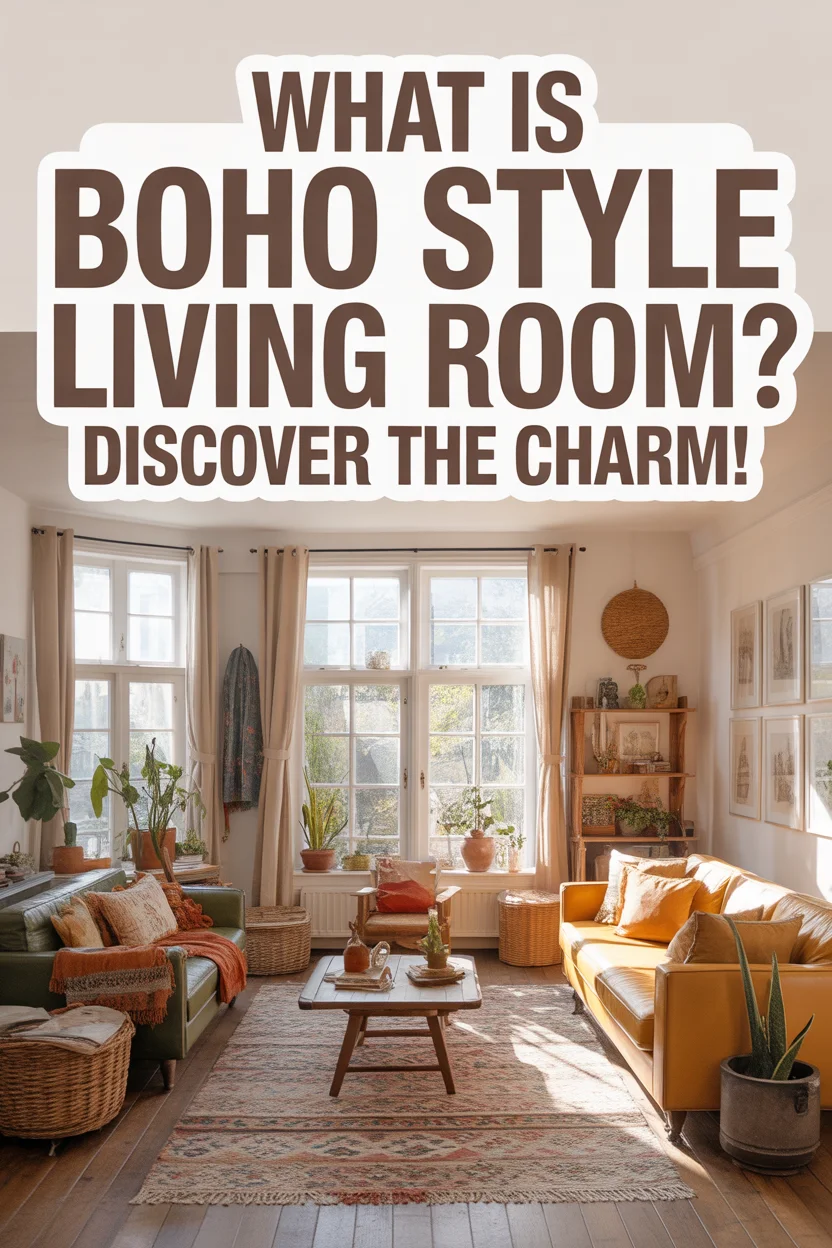 what is boho style living room